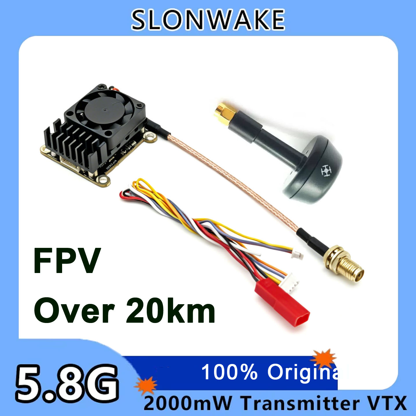 New upgrade 5.8Ghz 2W adjustab - Drone Receiver 评论和价格